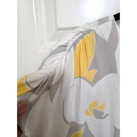 VTG Katie Women's 80S Y2K Floral Button-Down Back Midi Dress Ruffle Hem Size 10 - Picture 4 of 15